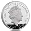 2021 Great Britain 1 Kilo Proof Silver Queen's Beasts White Greyhound of Richmond Coin .999 Fine (w/Box & COA)