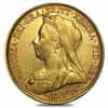 1893-1901-S Australia Gold Sovereign Victoria Veil Head Avg Circ