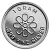 1 Gram Generic Silver Round .999 Fine