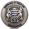 2022 Chad 1 oz Silver Dragon and Tiger Coin Serial #10 High Relief (w/Box)