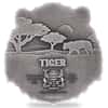 2022 Chad 1 oz Silver Tiger Coin Serial #9 Shaped High Relief (w/Box)