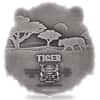 2022 Chad 1 oz Silver Tiger Coin Serial #4 Shaped High Relief (w/Box)