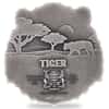 2022 Chad 1 oz Silver Tiger Coin Serial #7 Shaped High Relief (w/Box)