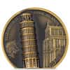 2022 Cook Islands 1 oz Gold Leaning Tower of Pisa Coin Antiqued .999 Fine (w/Box & COA)