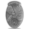 2023 3 oz Silver The Nefertiti Bust 3D Shaped Coin Djibouti .999 Fine (w/Box & COA)