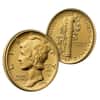 2026 Best of the US Mint 1916 Mercury Dime Gold Coin & Silver Medal Set PCGS SP/MS 70 AR