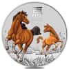 2026 5 oz Colorized Silver Lunar Horse BU Perth Mint