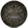 1849-1851 France 5 Francs Liberty Head Silver Coin Avg Circ