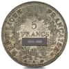 1870-1889 France 5 Francs Hercules Silver Coin AU