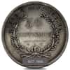 1877-1894 Uruguay 50 Centesimos Silver Coin Avg Circ