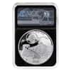 2020 China 2 oz Silver Panda Titanium Blue Moon NGC PF 70 FDOI