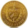 5 Pesos Jose Marti Gold Coin AU/BU (Random Year)