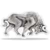 2021 Chad 1 oz Silver Bull Shaped Antiqued High Relief Coin (w/Box)