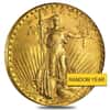 $20 Gold Double Eagle Saint Gaudens - Very Fine VF (Random Year)