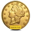 $20 Gold Double Eagle Liberty Head - Extra Fine XF (Random Year)