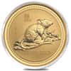 1996 1 oz $100 Gold Lunar Year of the Rat Australia Perth Mint Series I BU (In Cap) 
