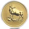 1997 1 oz $100 Gold Lunar Year of the Ox Australia Perth Mint Series I BU (In Cap)