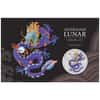 2024 1 oz Colorized Silver Lunar Purple Dragon Coin Perth Mint