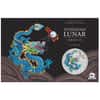 2024 1 oz Colorized Silver Lunar Teal Dragon Coin Perth Mint ANDA Expo