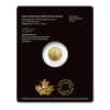 2022 1/10 oz Canadian Treasured Gold Maple Leaf $5 Coin BU - Congratulations