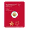 2022 1/10 oz Canadian Treasured Gold Maple Leaf $5 Coin BU - Year of the Tiger