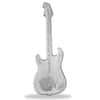 2022 1 oz Silver Fender Stratocaster Fiesta Red Guitar Shaped Coin Solomon Islands .9999 Fine (w/Box)