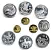 Animals of China Gold/Silver 10-Coin Set w/ 1986 Panda (w/Box)