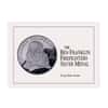 1992 US Mint 1 oz Ben Franklin Firefighters Proof Silver Medal .999 Fine (w/Box & COA)
