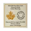 2022 Canada 1 oz Proof Silver Colorful Birds - Cedar Waxwing Coin .9999 Fine (w/Box & COA)