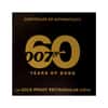 2022 1 oz Tuvalu James Bond - 60 Years of Bond Proof Gold Coin Bar .9999 Fine (w/Box & COA)