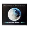 2023 3 oz Silver Blue Marble Frozen Planet Earth Spherical Coin Barbados .999 Fine (w/Box & COA)