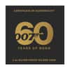 2022 2 oz Tuvalu James Bond - 60 Years of Bond Proof Gilded Silver Coin .9999 Fine (w/Box & COA)