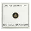 2007 Canada 1/25 oz The Wolf Proof Gold Coin .9999 Fine