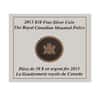 2013 1/2 oz Royal Canadian Mounted Police (RCMP) Silver Coin