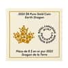 2022 Canada 1/20 oz Earth Dragon Proof Gold Coin .9999 Fine (w/Box & COA)