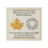 2022 Canada 1 oz Silver Medal of Bravery 50th Ann Coin .9999 Fine (w/Box & COA)
