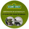2022 Samoa 1 oz Colorized Silver Oscar The Grouch Coin - Sesame Street .999 Fine (w/Box & COA)