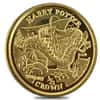 2005 0.16 oz Isle of Man 1/25 Crown Harry Potter Proof Gold 4-Coin Set (w/Box & COA)
