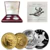 1997 W/S Jackie Robinson Commemorative Gold & Silver Proof/BU 4-coin Set (w/Box & COA)