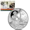 2017 1 oz Silver John F. Kennedy JFK Solomon Islands $1 Coin .999 Fine (In Assay) - 100th Anniv. JFK PT109