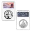 2021 China 30 gram Silver Panda 3-Coin Set NGC MS 70 FR