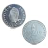 1974-1979 French Colonial Piedfort New Hebrides Silver 7-Coin Set (w/Box & COA)