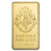 1/2 Gram Harry Potter 25th Anniversary Gold Bar .9999 Fine (in TEP)