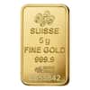 5 Gram PAMP Suisse Rosa Gold Bar .9999 Fine (in Assay)
