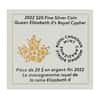 2022 Canada 1 oz Queen Elizabeth II's Royal Cypher Silver Coin