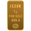 1 Gram Istanbul Gold Refinery (IGR) Bar .9999 Fine (in Assay)