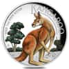 2023 1 oz Proof Colorized Silver Australian Kangaroo Perth Mint