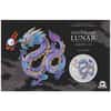 2024 1 oz Colorized Silver Lunar Lilac Dragon Coin Sydney ANDA Expo