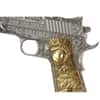 2024 Chad 2 oz Silver .45 Caliber Pistol Handgun Gilded Shaped Coin .999 Fine