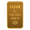 5 Gram Istanbul Gold Refinery (IGR) Bar .9999 Fine (in Assay)